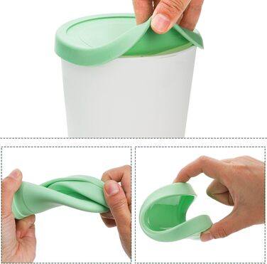 Контейнери для морозива Peohud, 4 шт, 1 л, з силіконовою кришкою, BPA-free, для дому та морозильної камери