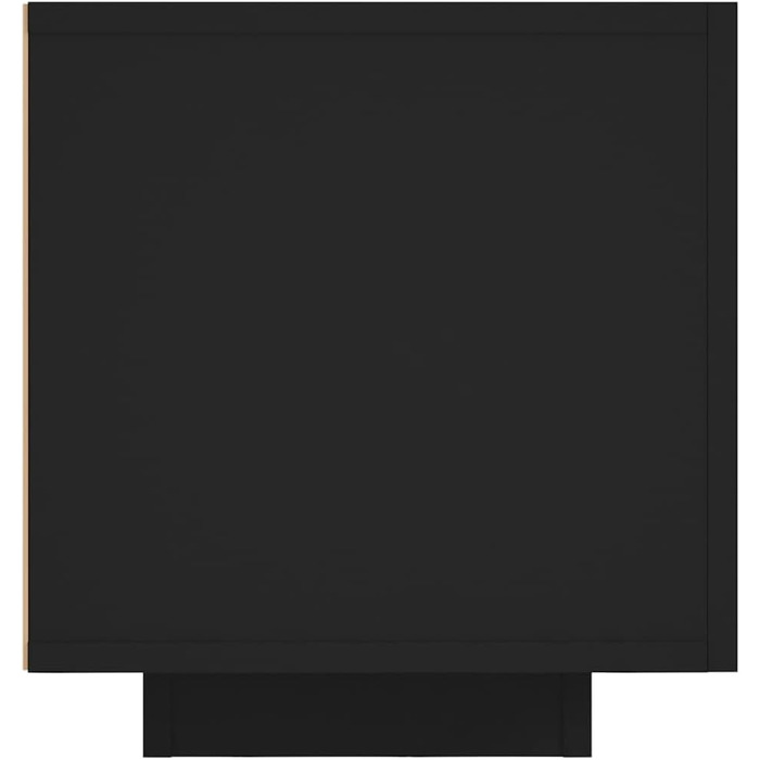 Тумба під телевізор vidaXL з LED підсвіткою, чорна, 160x35x40 см, сучасний ТВ стіл, медіа-комод