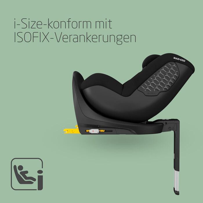 Дитяче автокрісло Maxi-Cosi Mica 360 S Comfort i-Size (40–150 см), ISOFIX, Authentic Black