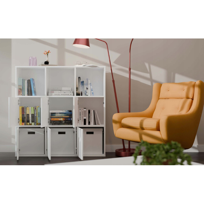 Стелаж TopEshop 110,5 см x 110,5 см x 30 см, білий
