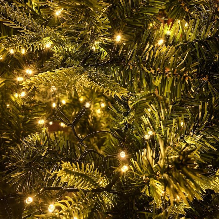 Світлодіодна гірлянда-кластер LED (1000 LED, 20м + 5м), тепло-біла, 8 режимів роботи, диммер, для ялинки та декору дому, саду та весіль