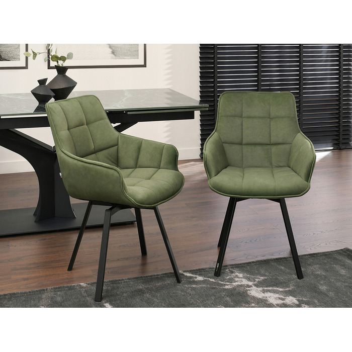 Стілець Mebel-Partner, оббивка тканина, зелений, 1 шт.