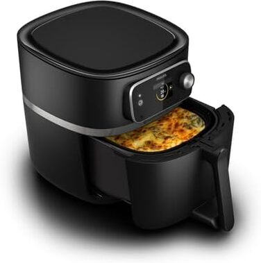 Аерофритюрниця Philips Airfryer Combi XXL HD9880/90 чорна, мультипіч з гарячим повітрям