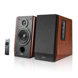 Edifier R1700BTs - Активні Bluetooth колонки 2.0 з сабвуфером, 66 Вт, коричневі, дерев'яний корпус