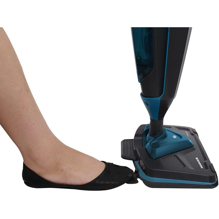 Парова швабра Hoover Steam Capsule Plus CA2IN1D 011, сіро-бірюзова, 2-в-1, для підлоги та килимів