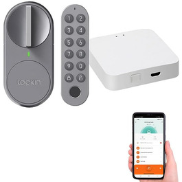 Розумний дверний замок VisorTech з PIN-кодом, відбитком пальця та Wi-Fi керуванням – електронний замок з сенсором для дверей