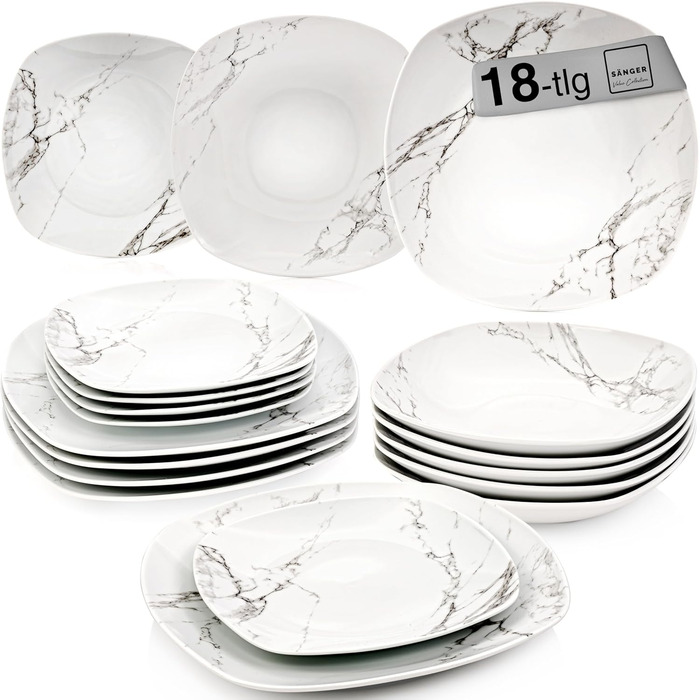 Набір кавових чашок SÄNGER Bilgola, 6 шт., порцеляна, 350 мл, для 6 осіб, PREMIUM COLLECTION