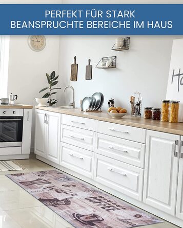 Кухонний килим Primaflor BON Cafe 45x145 см – міцний, нековзний доріжка для кухні та коридору