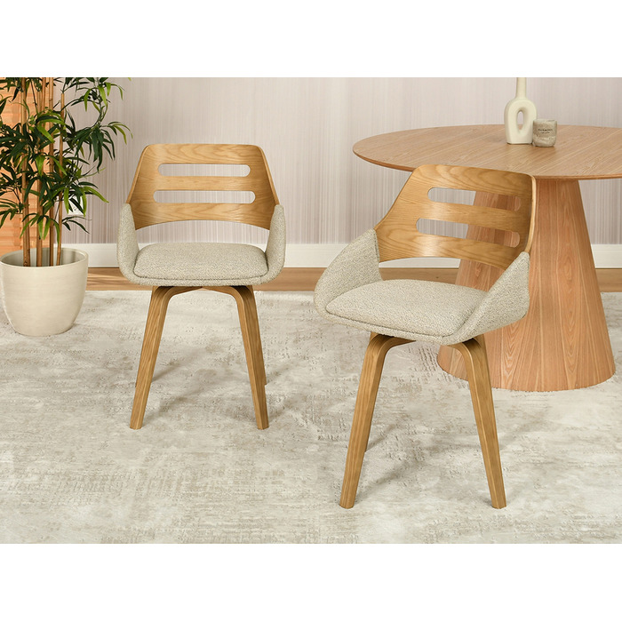 Стілець Mebel-Partner, тканина, бежевий, 1 шт.