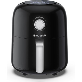 Фритюрниця SHARP AF-GS404AE-B 4 л, напівцифрове керування, 8 програм, 1300 Вт, чорна, випікання без олії