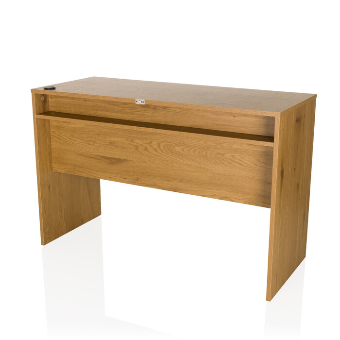 Письмовий стіл BERGA 120x50x78 см, 2 висувні ящики, білий/дуб, hjh LIVING