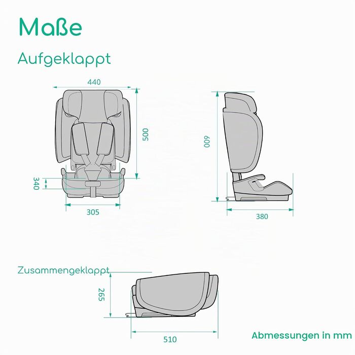 Дитяче автокрісло Bebeconfort Ever & Go i-Size (76–150 см), ISOFIX, Full Black