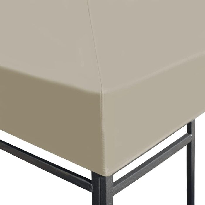 vidaXL Тент-накриття для павільйону 3x3 м, 310 г/м², бежевий, запасний дах