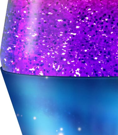 Лава-лампа Lava Lampe 2103: білий віск, синя рідина, срібляста основа та ковпак, висота 36.8 см, декоративний нічник для створення атмосфери