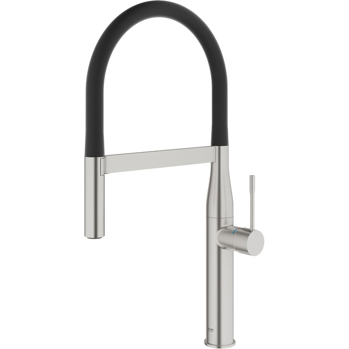 Змішувач кухонний GROHE Essence SuperSteel з висувним душем та магнітним кріпленням 30294000