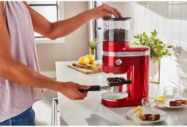 Кавомолка KitchenAid Artisan, червона «Любовне яблуко», електрична, модель KI5KCG8433
