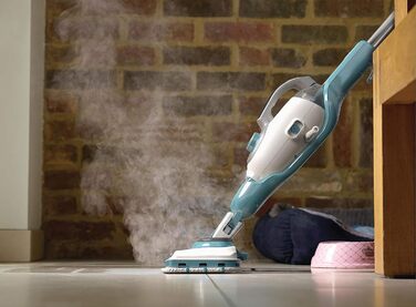 Парова швабра BLACK+DECKER BHSM168DSM-QS 2-в-1, 1600 Вт, Delta-головка, рукавиця SteaMitt, AutoSelect, набір насадок, екологічна ефективна прибирання