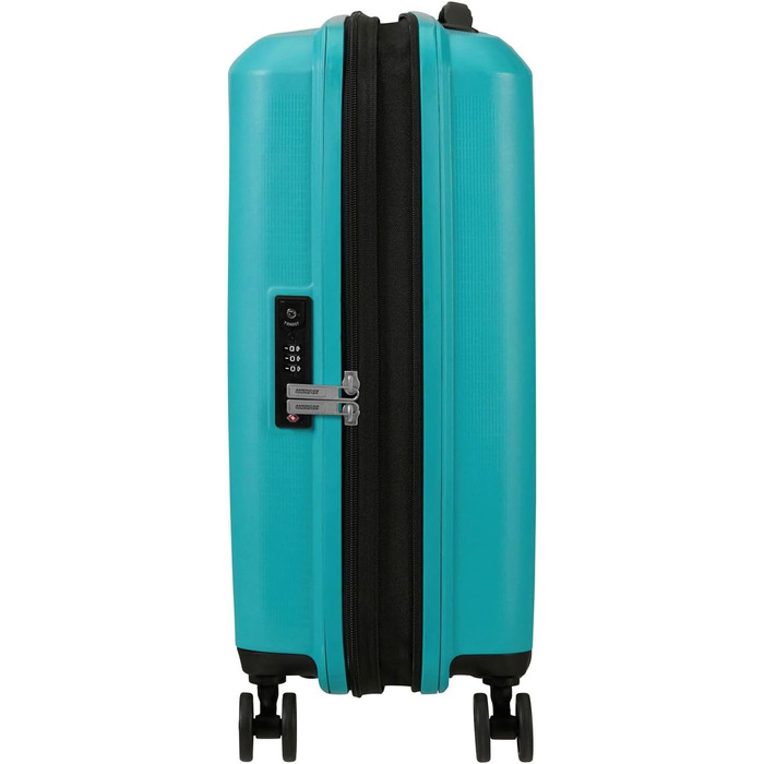 Валіза American Tourister Aerostep на 4 колесах, 55 см, розширювана, бірюзова