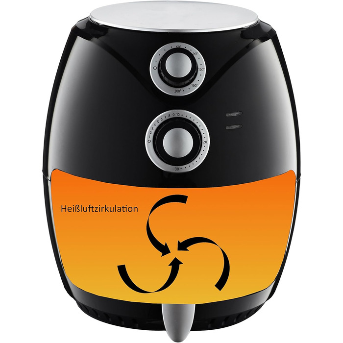 Аерофритюрниця Emerio SmartFryer, 3.6 л, без масла, швидкий нагрів, BPA Free, 1450 Вт, безпечний корпус