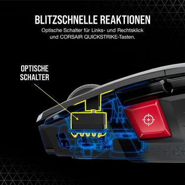 Ігрова дротова миша Corsair Tunable FPS Gaming Mouse для шутерів