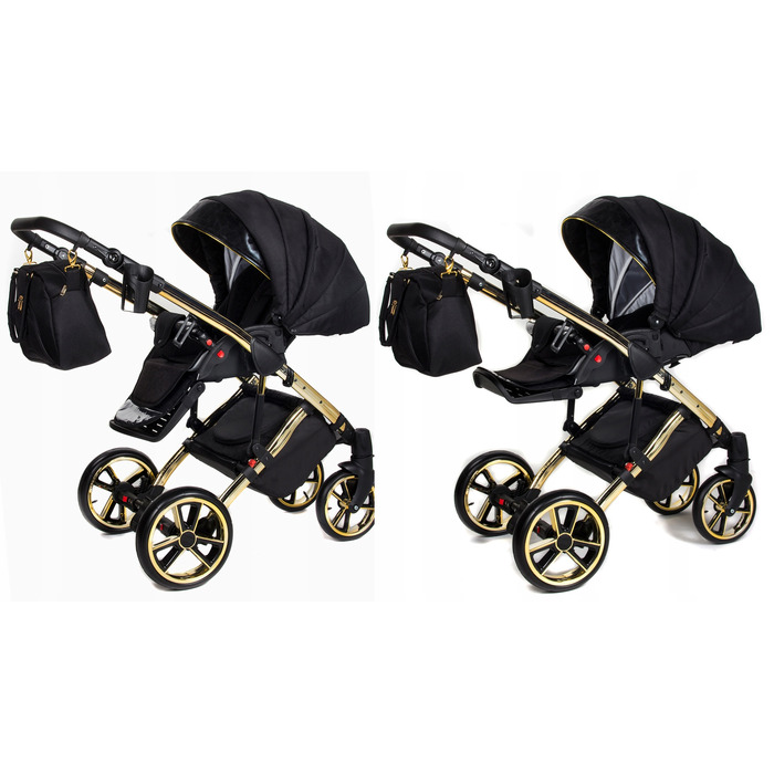 Дитячий візок 3в1 Didibaby Daytona GT Black/Gold