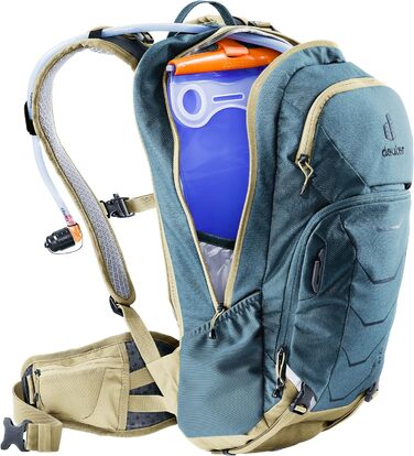 Велосипедний рюкзак Deuter Attack 16 з протектором, 16 л, Atlantic-Desert