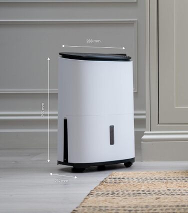 Meaco MeacoDry Arete® Two 25L: Повітряний осушувач та очищувач з HEPA-фільтром H13, Wi-Fi, інтелектуальні режими (вугільний фільтр, 5 років гарантії)
