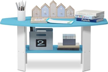 Журнальний стіл Furinno Simple Design, дерево, світло-блакитний, 54.6x90.2x41.3 см