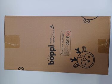 Дитяча валіза-тролей boppi Tiny Trekker 17 л, футбольна, червона, з наклейками, ручна поклажа для хлопчиків і дівчаток
