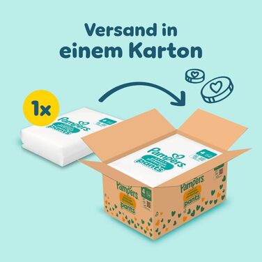 Підгузки-трусики Pampers Premium Protection Pants розмір 4 (9-15 кг), 168 шт, преміум-захист та комфорт