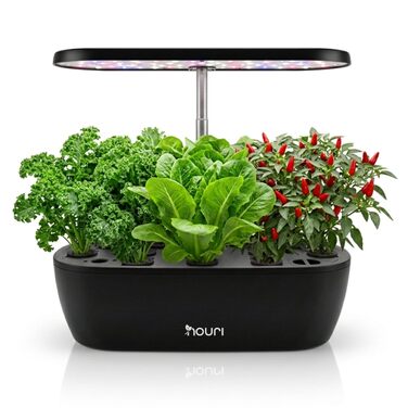Smart Garden Nouri 12 Pod для вирощування томатів вдома | Гідропонна система | LED лампа для розсади | Автоматичний догляд