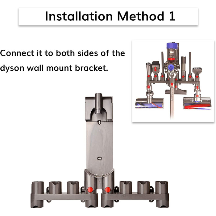 Кріплення-органайзер для аксесуарів Dyson Gen5, V15, V12, V11, V10, V8, V7 – тримач для насадок (10 гнізд, 2 шт)