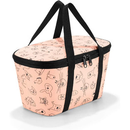 Термосумка для дітей Reisenthel XS Cats and Dogs, 4 л, м'ятна з червоним