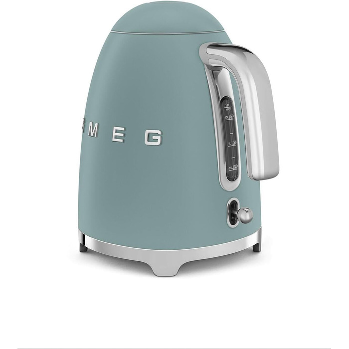 Електрочайник Smeg KLF03EGMEU смарагдовий, стиль 50-х, 1,7 л