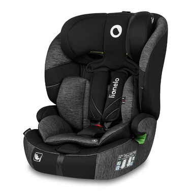 Автокрісло Lionelo Levi One I-Size 76-150 см, Група 1 2 3, чорно-сірий колір