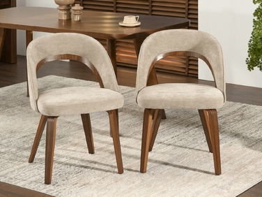 Стілець Mebel-Partner, тканина, бежевий, 1 шт.