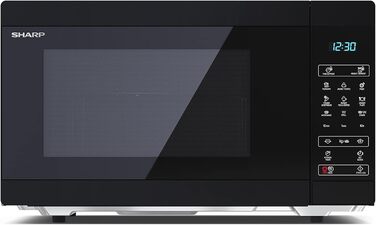 Мікрохвильова піч SHARP MS51EB, 900 Вт, 5 режимів, розмір 51,3x30,6x39,4 см, чорна, з функцією розморожування