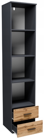 Стелаж Matkam 40 x 180 x 34 см, дуб вотан/графіт