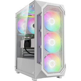 Ігровий корпус GAMDIAS Aura GC1 Elite WH ARGB з підсвіткою