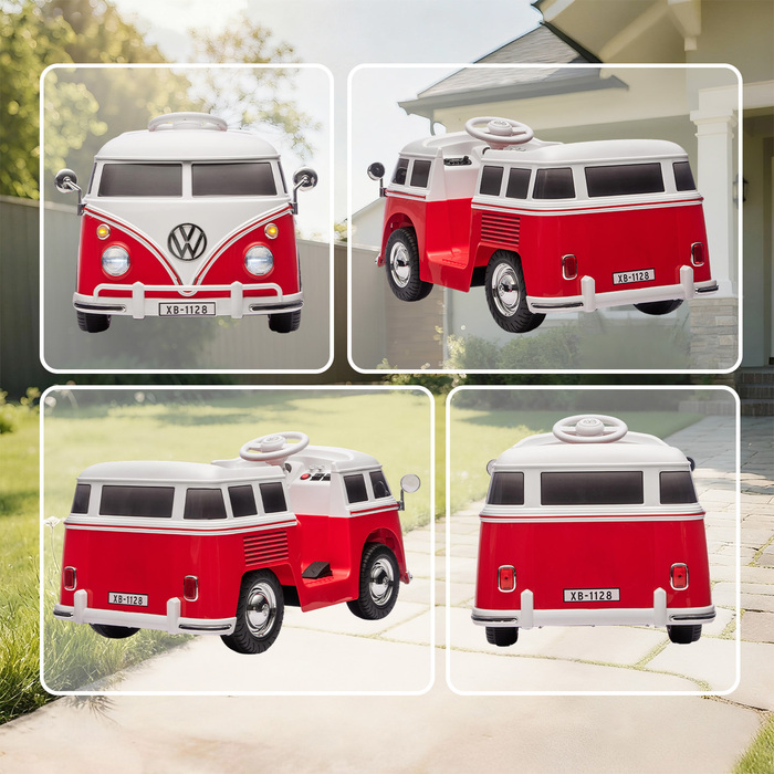 Електромобіль для дітей Kinder, 12V, з MP3, подвійним мотором, звуком клаксоном, плавним стартом, розміри 89x49x41,5 см, червоний