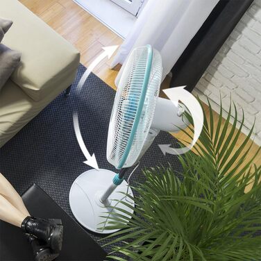 Вентилятор підлоговий Cecotec EnergySilence 510, 40 Вт, діаметр 40 см, 3 швидкості, чорний