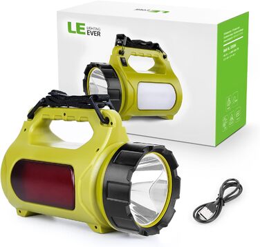 Потужний LED ручний ліхтар LE, акумуляторний, 1000 люмен, CREE, з Powerbank, 3 режими, USB, для кемпінгу та надзвичайних ситуацій