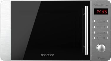 Мікрохвильова піч Cecotec Proclean 5010 Inox Wave, 20л, 1150 Вт, нержавіюча сталь, 3DWave, Ready2Clean, LED-дисплей