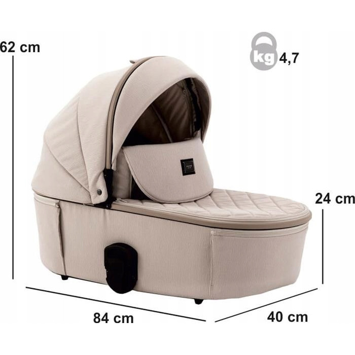 Дитячий візок 2в1 Adamex Delta Natura Camel