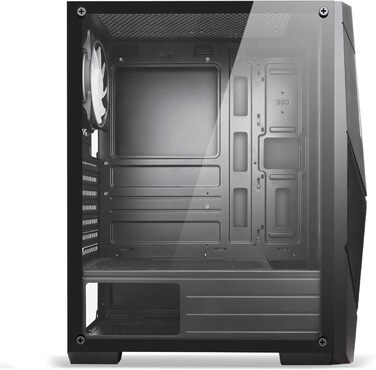 Корпус для ПК SPIRIT OF GAMER Rogue V ATX/MATX/ITX, гартоване скло, 2 ARGB вентилятори 120 мм, сумісний з Aura/MSI Mystic 3Pin