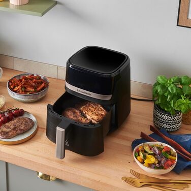 Аерофритюрниця Russell Hobbs SatisFry 4,3 л, 9 програм, Rapid AirFryer, без масла, сенсорне керування, компактна, гриль, випікання, до 200°C, модель 27610-56