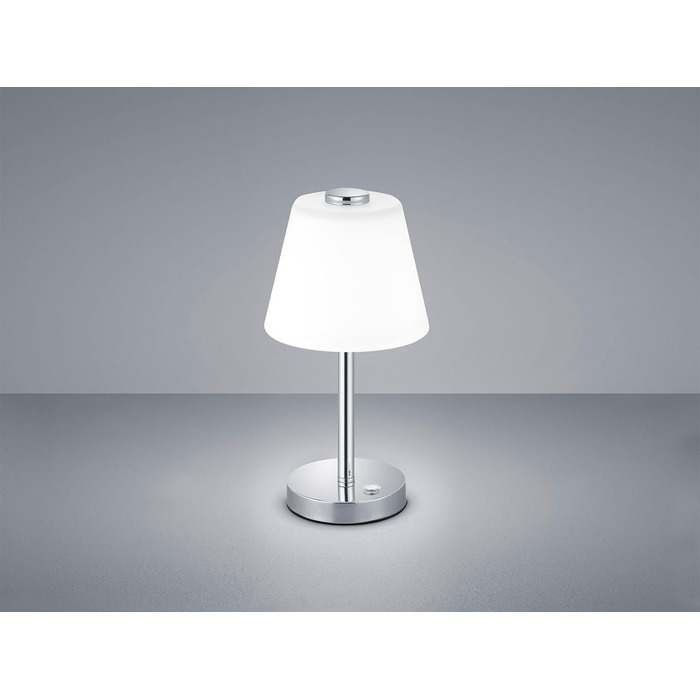 Настільна лампа Trio Leuchten Emerald 4 Вт, хром, інтегрований LED, 15x15x29 см