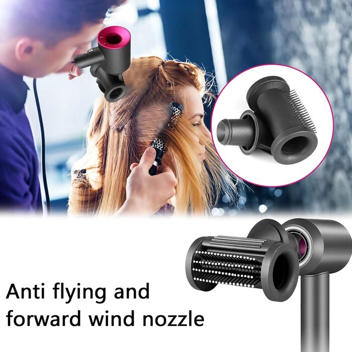 Дифузор-насадка для Dyson Airwrap, м'який повітряний дифузор-концентратор для стайлінгу, насадка для випрямлення, аксесуар для фена Dyson Supersonic, 2 режими для гладкого та об'ємного укладання (1 насадка)