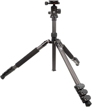 Вуглецевий штатив SIRUI AM-1204E+G-10K з кульовою головкою, висота 147,8 см, макс. навантаження 8 кг