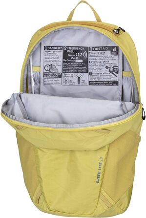 Рюкзак Deuter Speed Lite 17 л, легкий туристичний, Linden-sprout